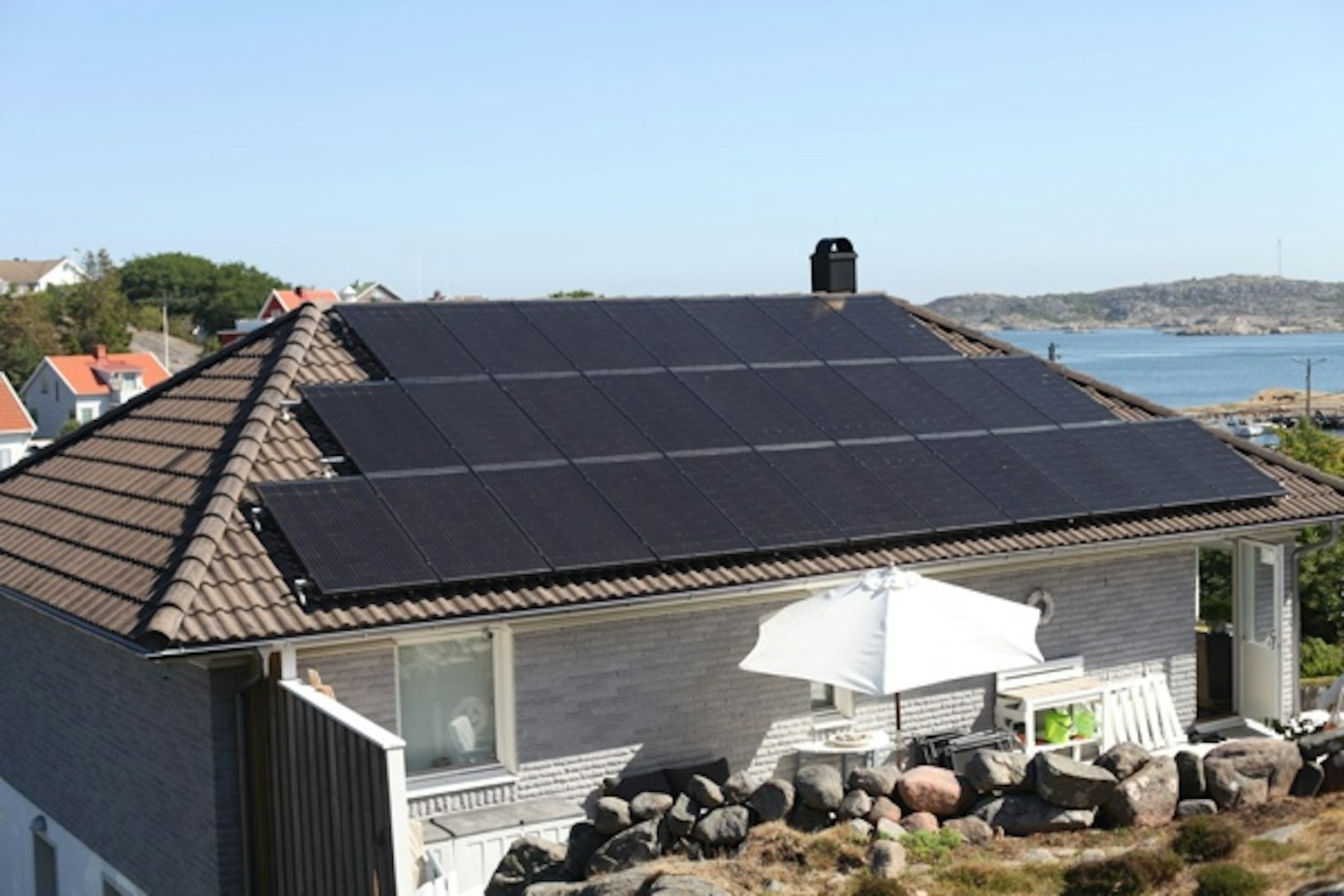 Villa med solceller på Hälsö