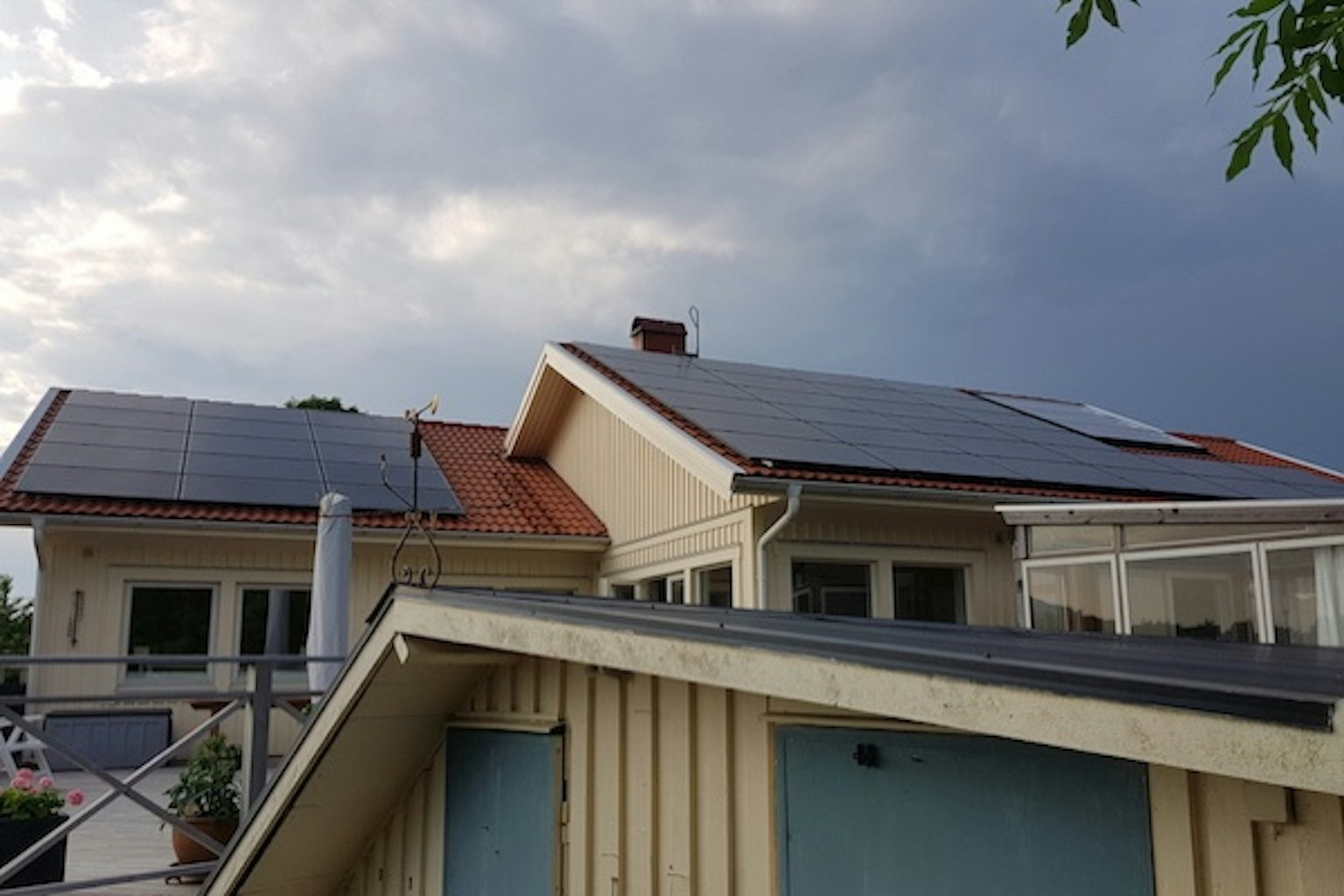 Villa med solceller i Göteborg